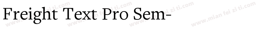 Freight Text Pro Sem字体转换